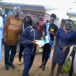 Misori Japuonj Foundation Chair gifting puipils of Mawego School